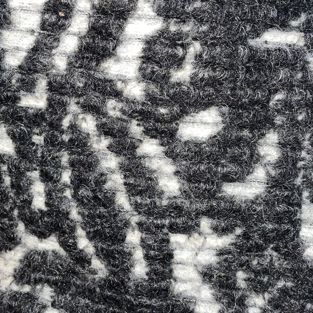 Zara Basic Wool Blend Swirl Pattern Asymmetric Ve… - image 4